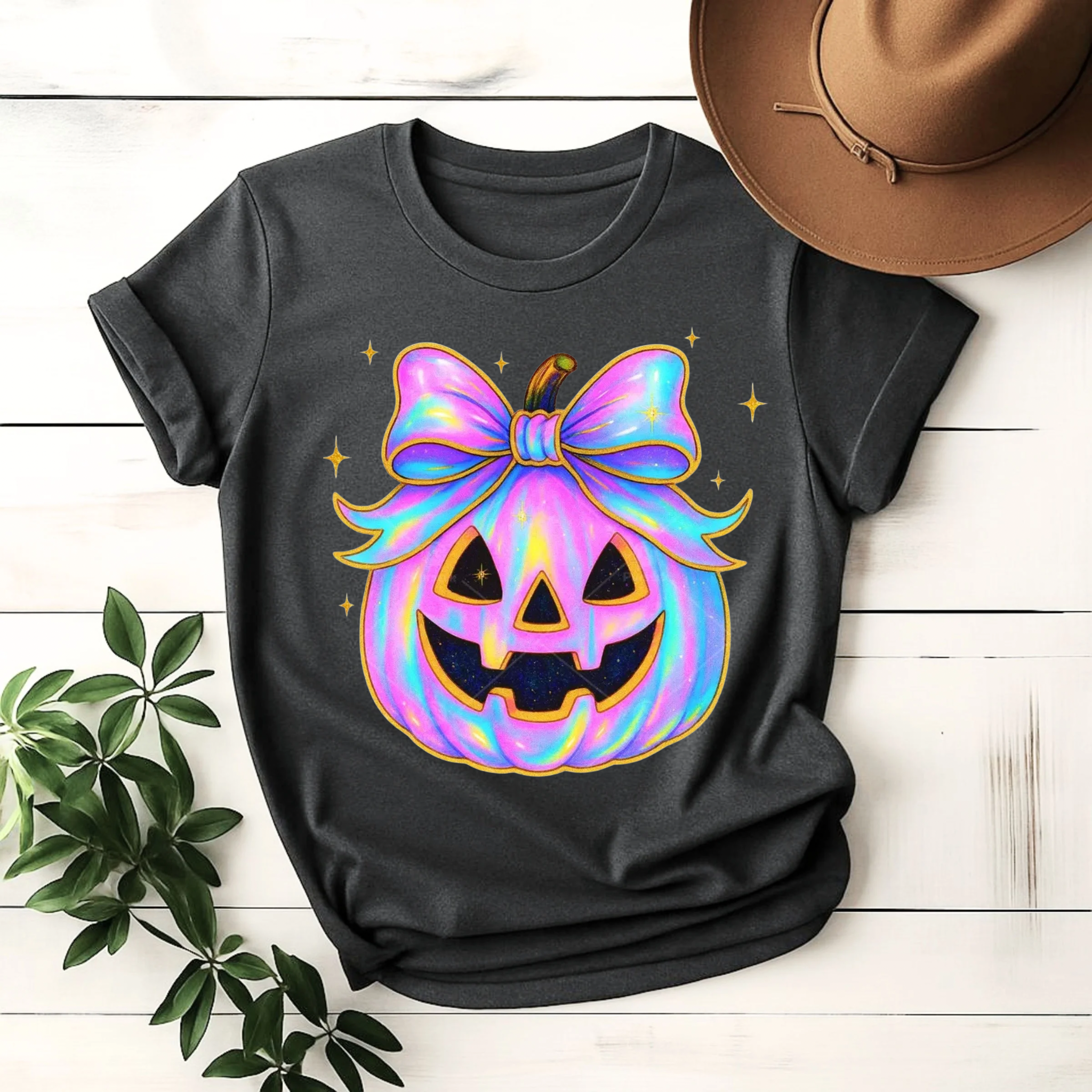 Fluorescent pumpkin Halloween  T-Shirt