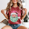 Faux Paint Santa Seasonal Christmas T-Shirts
